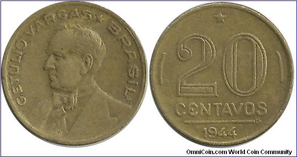 Brasil 20 Centavos 1944