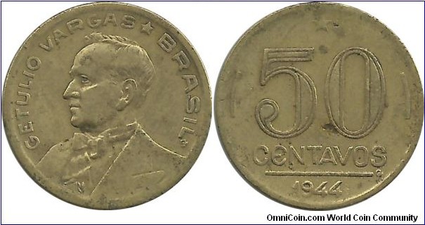 Brasil 50 Centavos 1944