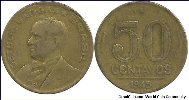 Brasil 50 Centavos 1945