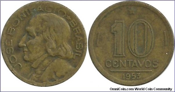 Brasil 10 Centavos 1953