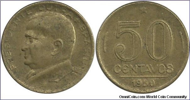 Brasil 50 Centavos 1950