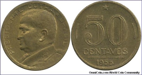 Brasil 50 Centavos 1955