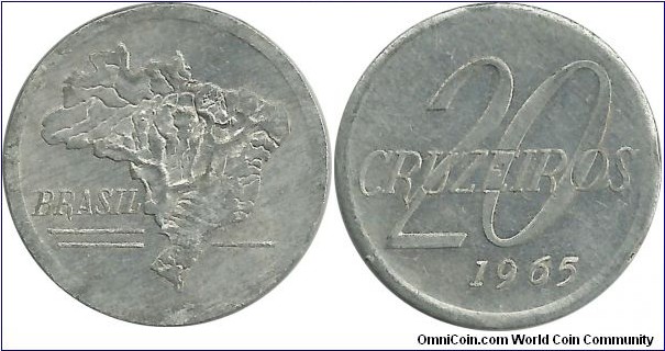 Brasil 20 Cruzeiros 1965