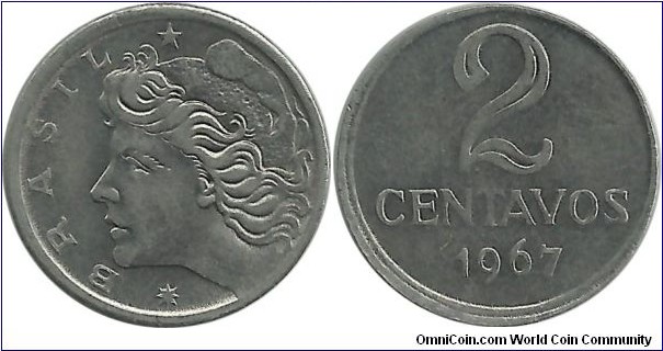 Brasil 2 Centavos 1967