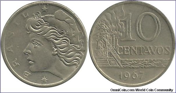 Brasil 10 Centavos 1967