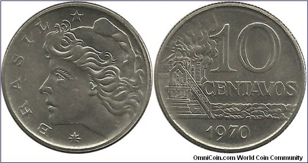 Brasil 10 Centavos 1970