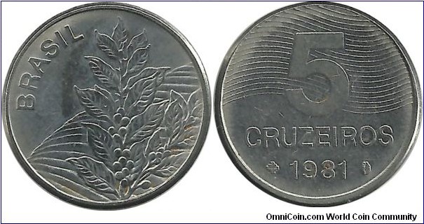 Brasil 5 Cruzeiros 1981