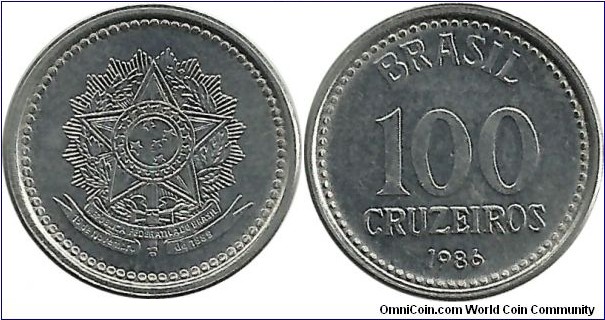 Brasil 100 Cruzeiros 1986