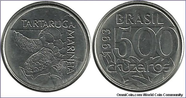 Brasil 500 Cruzeiros 1993