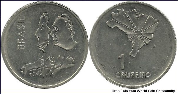 Brasil 1 Cruzeiro 1972 - 150th Anniversary of Independence