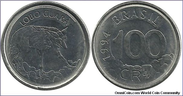 Brazil 100 Cruzeiro Real 1994