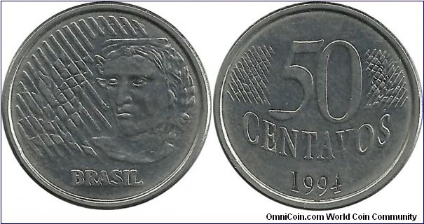 Brazil 50 Centavos 1994