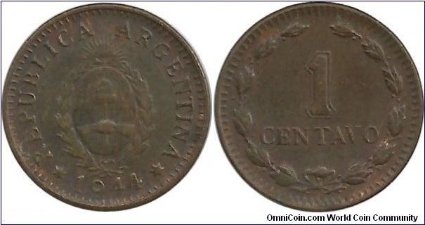 Argentina 1 Centavo 1944