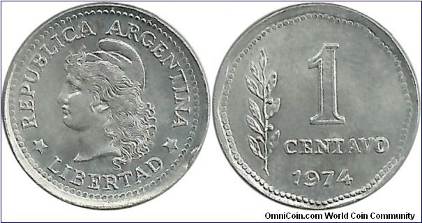 Argentina 1 Centavo 1974