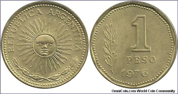 Argentina 1 Peso 1976