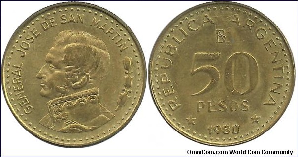 Argentina 50 Pesos 1980