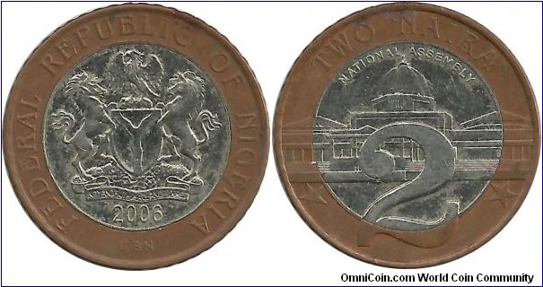 Nigeria 2 Naira 2006