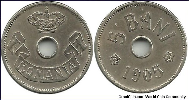 Romania 5 Bani 1905