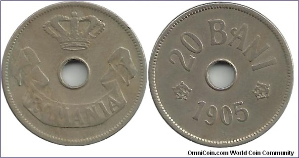 Romania 20 Bani 1905