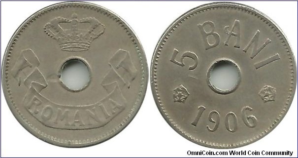 Romania 5 Bani 1906