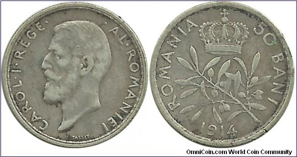 Romania 50 Bani 1914