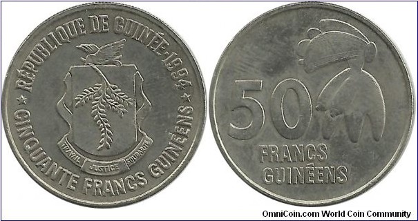 Guinea 50 Francs 1994