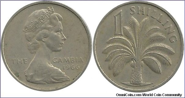 Gambia 1 Shilling 1966