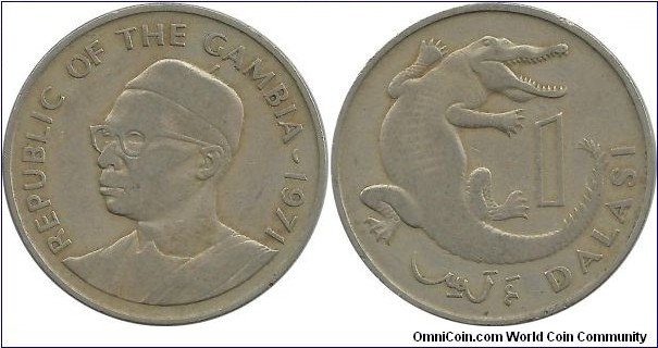 Gambia 1 Dalasi 1971