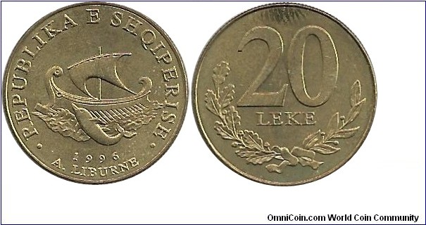 Albania 20 Leke 1996