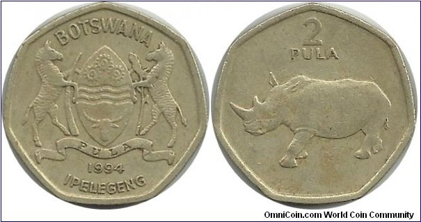 Botswana 2 Pula 1994