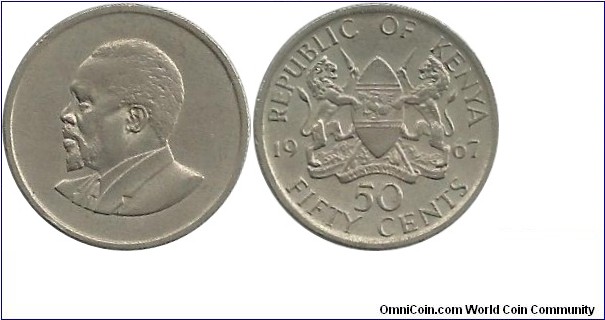 Kenya 50 Cents 1967