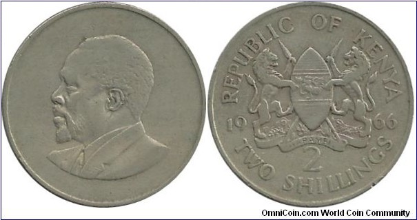 Kenya 2 Shillings 1966