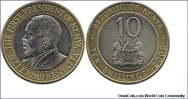 Kenya 10 Shillings 2009