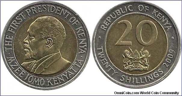 Kenya 20 Shillings 2009