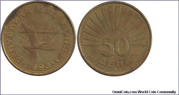 Macedonia 50 Deni 1993