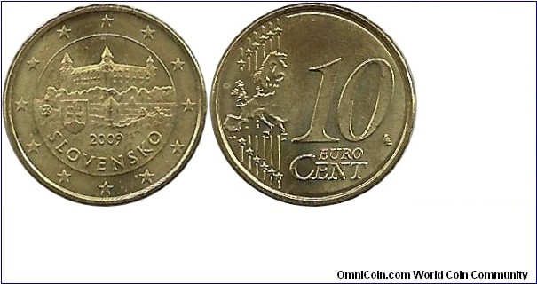 Slovakia 10 EuroCent 2009