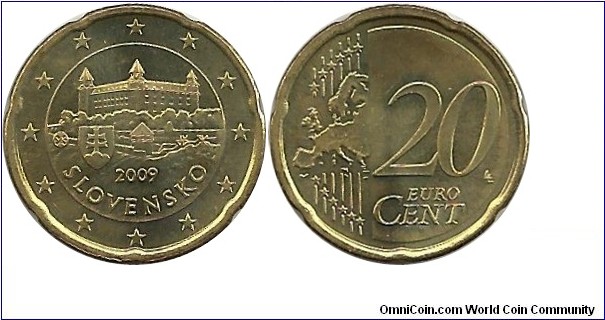 Slovakia 20 EuroCent 2009