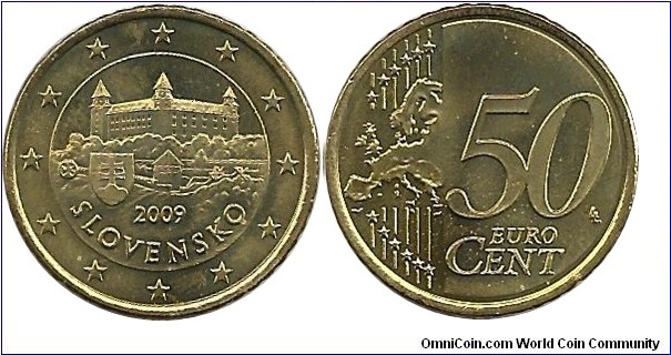 Slovakia 50 EuroCent 2009