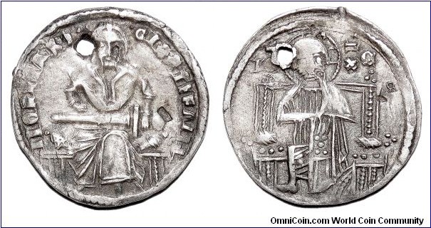 SERBIA (1st KINGDOM)~AR Dinar *Type 2* 1316-1324 AD. Under King: Stefan Vladislav II. Depicts Vladislav enthroned holding sword, without crown. *RARE*