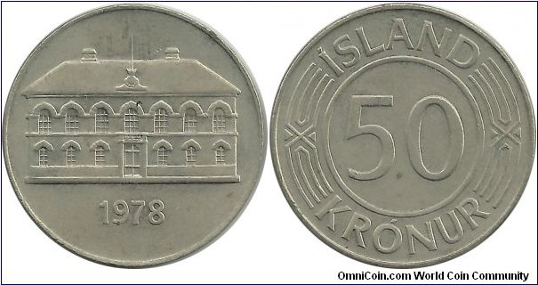 Iceland 50 Kronur 1978