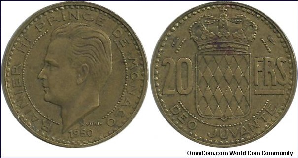 Monaco 20 Francs 1950