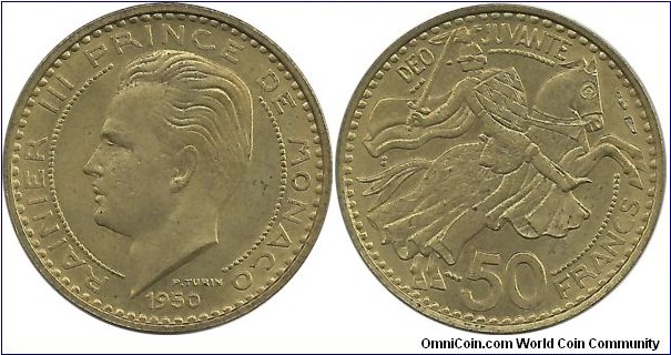 Monaco 50 Francs 1950