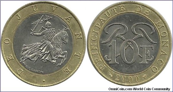 Monaco 10 Francs 2000