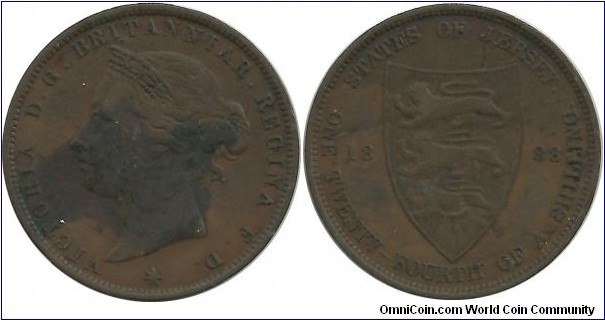 Jersey 1/24 Shilling 1888