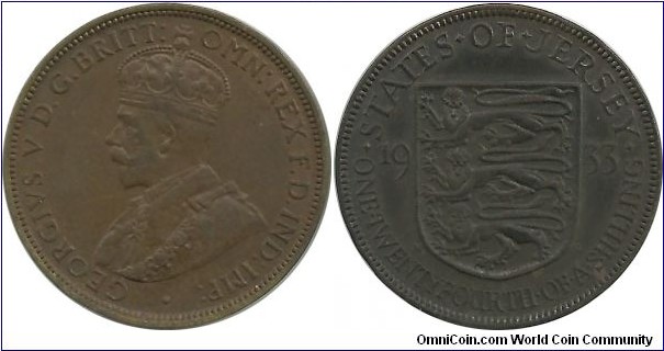 Jersey 1/24 Shilling 1933