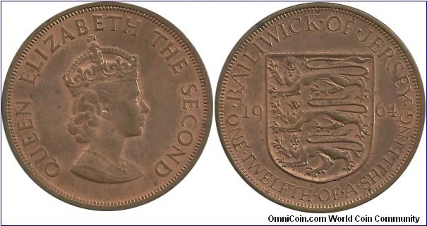 Jersey 1/12 Shilling 1964