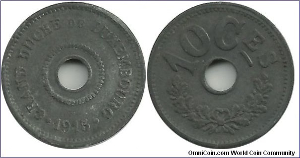 Luxembourg 10 Centimes 1915