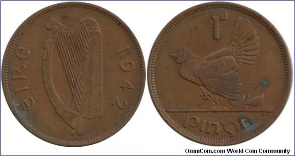 Ireland 1 Penny 1942