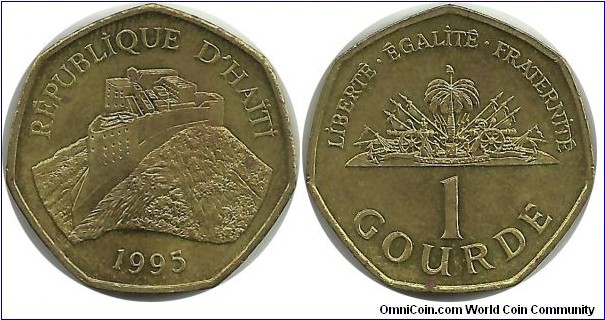 Haiti 1 Gourde 1995 - Citadelle de Roi Christophe
