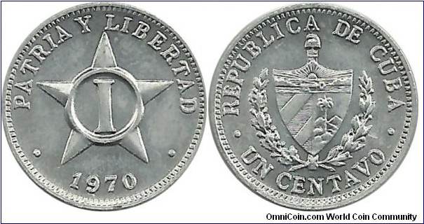 Cuba 1 Centavo 1970